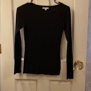 Ribbed long sleeve top